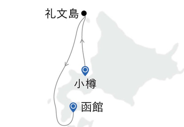 【小樽港発】MITSUI OCEAN SAKURA MITSUI OCEAN スイート【小樽発函館着】礼文島クルーズ(4日間)2